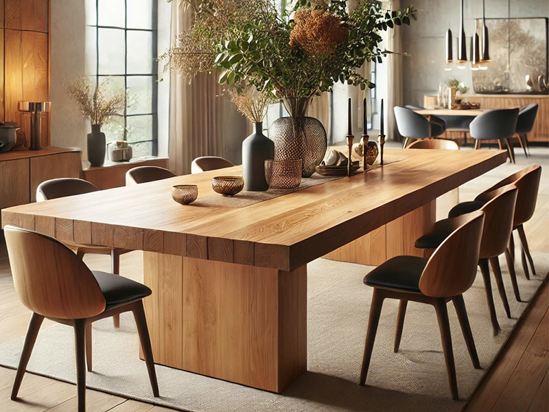 custom solid wood dining tables